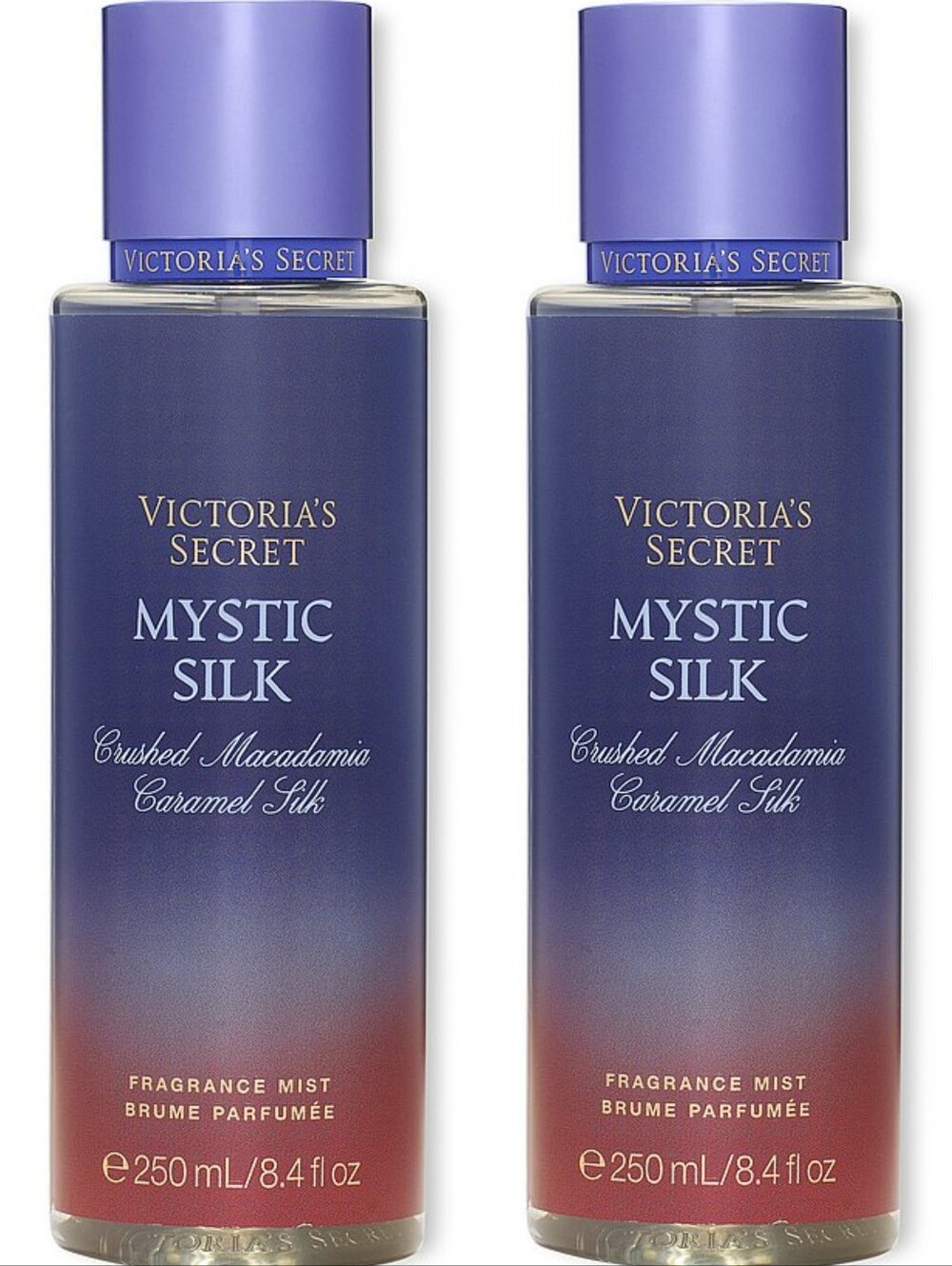 Victoria's Secret Mystic Silk Fragrance Mist Set of 2 NEW RARE